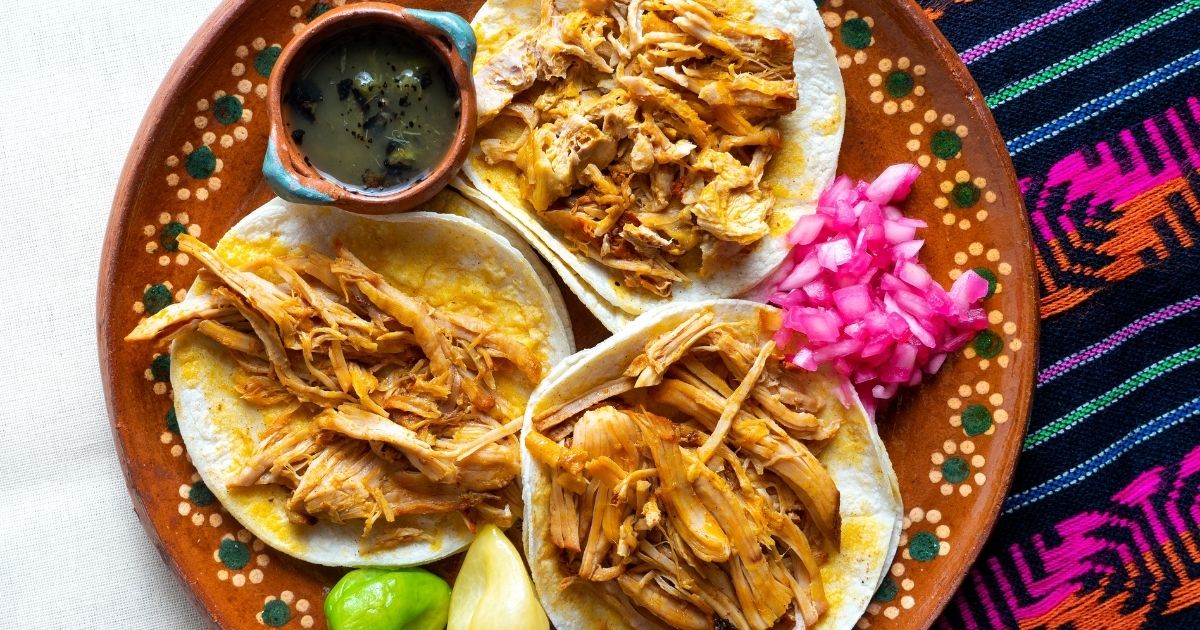 cochinita pibil tacos at one of the best restaurants in merida mexico