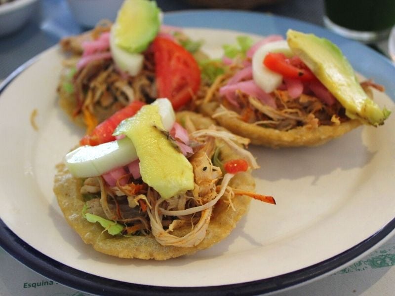 salbutes at La Chaya Maya, best restaurants in merida mexico