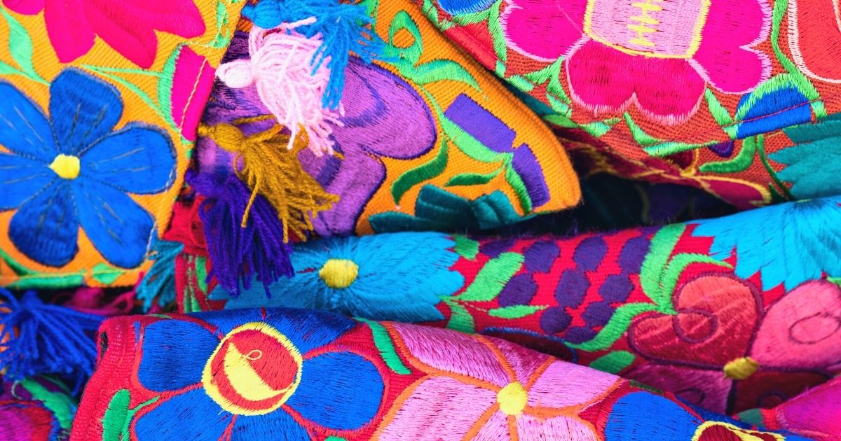 colorful textiles in mexico