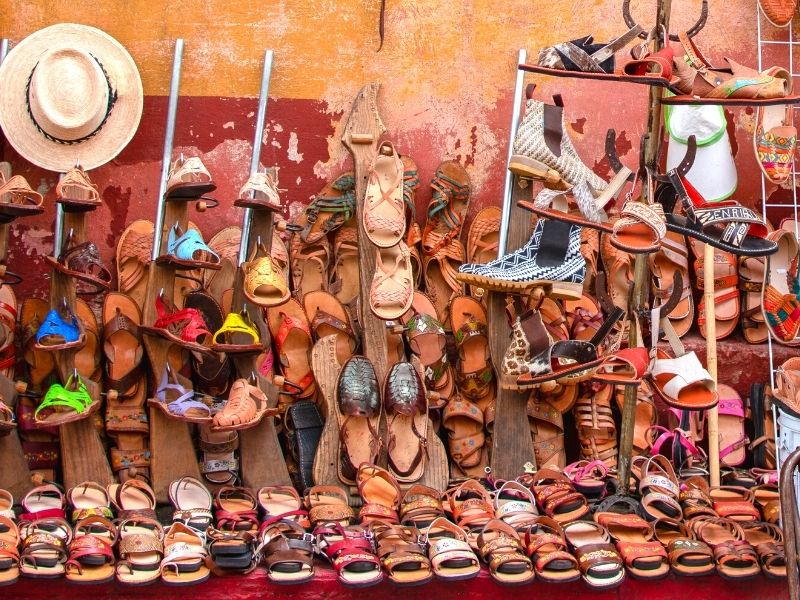 leather huarache sandals | what to buy in merida souvenirs