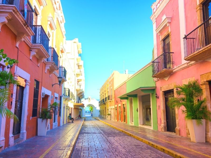 colorful street | things to do in campeche mexico