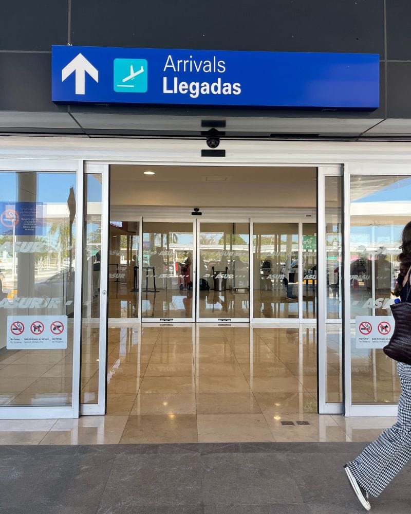 entrance to merida airport